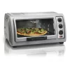 Hamilton Beach 31127D Easy Reach 1400 W 6-Slice Grey Toaster Oven with Roll Top Door