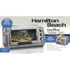 Hamilton Beach 31127D Easy Reach 1400 W 6-Slice Grey Toaster Oven with Roll Top Door