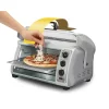 Hamilton Beach 31127D Easy Reach 1400 W 6-Slice Grey Toaster Oven with Roll Top Door