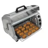 Hamilton Beach 31127D Easy Reach 1400 W 6-Slice Grey Toaster Oven with Roll Top Door