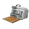 Hamilton Beach 31127D Easy Reach 1400 W 6-Slice Grey Toaster Oven with Roll Top Door
