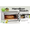 Hamilton Beach 31143 1100-Watt 4-Slice Stainless Steel Toaster Oven