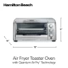 Hamilton Beach 31350 Quantum Fast Air Fryer Countertop Toaster Oven with Large Capacity, Fits 6 Slices or 12” Pizza, 5 Functions for Convection, Bake, Broil, Stainless Steel Hamilton Beach 31350 Quantum Fast Air Fryer Countertop Toaster Oven