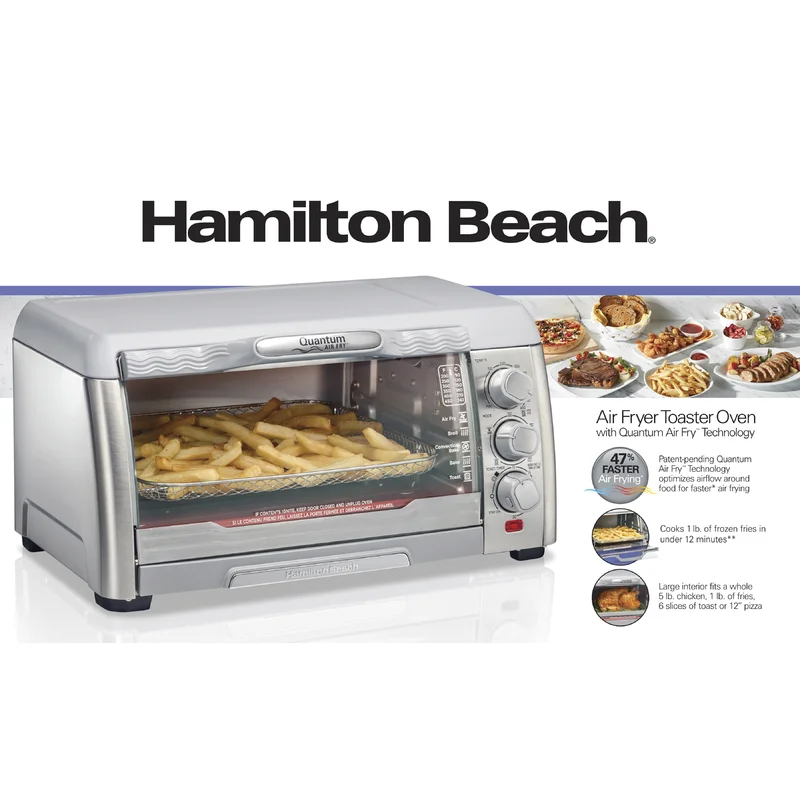 Hamilton Beach Air Fryer Toaster Oven with Quantum Air Fry™ Technology  31350, Color: Stainless Steel - JCPenney