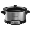 Hamilton Beach 33443 4 Qt. Stainless Steel Slow Cooker with Built in Timer