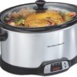 Hamilton Beach 33480 Programmable Slow Cooker with Three Temperature Settings, 8-Quart, Silver