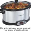 Hamilton Beach 33480 Programmable Slow Cooker with Three Temperature Settings, 8-Quart, Silver