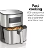 Hamilton Beach 35075 5 Qt. Stainless Steel Digital Air Fryer with Nonstick Basket