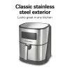 Hamilton Beach 35075 5 Qt. Stainless Steel Digital Air Fryer with Nonstick Basket