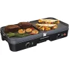 Hamilton Beach 38546 3 in 1 180 sq. in. Black Indoor Grill with Removable Grids