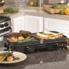 Hamilton Beach 38546 3 in 1 180 sq. in. Black Indoor Grill with Removable Grids