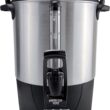 Hamilton Beach 40521 Coffee Urn and Hot Beverage Dispenser 45 Cup Fast Brew Silver