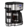 Hamilton Beach 49980Z 2-Way Coffee Maker with 12 Cup Carafe & Pod Brewing Black & Stainless