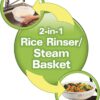 Hamilton Beach Digital Programmable Rice Cooker & Food Steamer, 14 Cups Cooked (7 Uncooked) With Steam & Rinse Basket, Stainless Steel (37548)