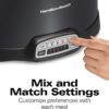 Hamilton Beach Programmable Slow Cooker with Three Temperature Settings, 7-Quart + Lid Latch Strap, Black