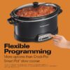 Hamilton Beach Programmable Slow Cooker with Three Temperature Settings, 7-Quart + Lid Latch Strap, Black