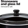 Hamilton Beach Slow Cooker, Extra Large 10 Quart, Stay or Go Portable With Lid Lock, Dishwasher Safe Crock, Black (33195)