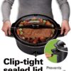 Hamilton Beach Slow Cooker, Extra Large 10 Quart, Stay or Go Portable With Lid Lock, Dishwasher Safe Crock, Black (33195)