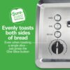 Hamilton Beach Toaster with Extra-Wide Slots, Sure-Crisp Technology, Bagel Setting, Toast Boost, Slide-Out Crumb Tray, Auto-Shutoff and Cancel Button, 4-Slice, Stainless Steel (24798)