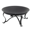 Hampton Bay OFW284R-HD Sadler 30 in. x 19 in. Round Steel Wood Burning Fire Pit in Rubbed Bronze