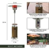 Hanover 48000-BTU Bronze/Stainless Steel Floorstanding Liquid Propane Patio Heater (HAN002BRSS) Hanover 48000-BTU Bronze/Stainless Steel Floorstanding Liquid Propane Patio Heater (HAN002BRSS)