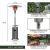 Hanover 48000-BTU Stainless Steel Floorstanding Liquid Propane Patio Heater (HAN003SS) Hanover 48000-BTU Stainless Steel Floorstanding Liquid Propane Patio Heater (HAN003SS)