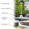 Hanover HAN1011IC-BLK 5118-BTU 120-Volt Black Stainless Steel Electric Patio Heater Hanover HAN1011IC-BLK 5118-BTU 120-Volt Black Stainless Steel Electric Patio Heater