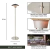 Hanover HAN1022HA-BLK 5118-BTU 120-Volt Black Stainless Steel Electric Patio Heater Hanover HAN1022HA-BLK 5118-BTU 120-Volt Black Stainless Steel Electric Patio Heater