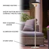 Hanover HAN1022HA-BLK 5118-BTU 120-Volt Black Stainless Steel Electric Patio Heater Hanover HAN1022HA-BLK 5118-BTU 120-Volt Black Stainless Steel Electric Patio Heater