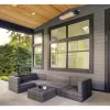 Hanover HAN1051IC-SLV 5118-BTU 120-Volt Silver Stainless Steel Electric Patio Heater Hanover HAN1051IC-SLV 5118-BTU 120-Volt Silver Stainless Steel Electric Patio Heater