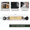 Hanover HAN1051IC-SLV 5118-BTU 120-Volt Silver Stainless Steel Electric Patio Heater V