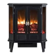 HearthPro SP5621 23.5-in W Black Infrared Quartz Electric Fireplace