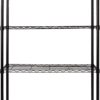 Honey-Can-Do SHF-01908 Adjustable Storage Shelving Unit, 250-Pounds Per Shelf, Black, 4-Tier, 36Lx14Wx54H Honey-Can-Do SHF-01908 Adjustable Storage Shelving Unit, 250-Pounds Per Shelf, Black, 4-Tier, 36Lx14Wx54H