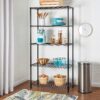 Honey-Can-Do SHF-01912 Shelving Unit 350-Pound Capacity, black, 5-Tier Honey-Can-Do SHF-01912 Shelving Unit 350-Pound Capacity, black, 5-Tier