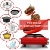 Techwood 1800W Electric Dual Hot Plate, Countertop Stove Double Burner for Cooking, Infrared Ceramic Hot Plates Double Cooktop, Red, Brushed Stainless Steel Easy To Clean Upgraded Version, Red Hot Plate, Techwood 1800W Electric Dual Hot Plate, Countertop Stove Double Burner for Cooking, Infrared Ceramic Hot Plates Double Cooktop, Red, Brushed Stainless Steel Easy To Clean Upgraded Version, Red