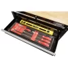 Husky HOUC3603B1QWK 36 in. W x 17 in. D Standard Duty 3-Drawer Rolling Tool Cart with Hardwood Top in Gloss Black Husky HOUC3603B1QWK 36 in. W x 17 in. D Standard Duty 3-Drawer Rolling Tool Cart with Hardwood Top in Gloss Black