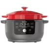 INSTANT 140-0038-01 6 qt. Red Enameled Cast Iron Precision Electric Dutch Oven Multi-Cooker with Lid