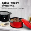 INSTANT 140-0038-01 6 qt. Red Enameled Cast Iron Precision Electric Dutch Oven Multi-Cooker with Lid