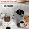 INSTANT 140-6018-01 40 oz. Solo Single Cup Gray Drip Coffee Maker with Water Tank Capacity