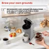 INSTANT 140-6018-01 40 oz. Solo Single Cup Gray Drip Coffee Maker with Water Tank Capacity