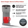 INSTANT 140-6018-01 40 oz. Solo Single Cup Gray Drip Coffee Maker with Water Tank Capacity