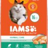 Iams Proactive Health Adult Dry Cat Food, Hairball Care Formula 16LB