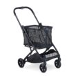 Joovy Boot Lightweight Shopping Cart, Holds 70 lbs, with Swivel Wheels, Reusable Shopping Bag, Compact Standing Fold, Black Frame
