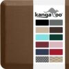 KANGAROO Thick Superior Comfort, Relieves Pressure, All Day Ergonomic Stain Resistant Floor Rug Anti Fatigue Cushion Mat, Durable Standing Desk, Foam Pad Mats Kitchen, Office, 20x32, Mocha