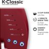 Keurig K-Classic Coffee Maker, Single Serve K-Cup Pod Coffee Brewer, 6 to 10 Oz. Brew Sizes, Rhubarb