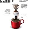 Keurig K-Classic Coffee Maker, Single Serve K-Cup Pod Coffee Brewer, 6 to 10 Oz. Brew Sizes, Rhubarb