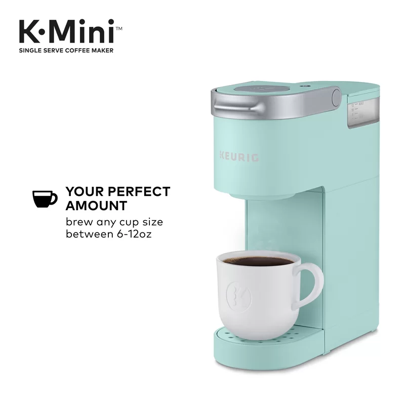 Keurig K-Mini Coffee Maker, Single Serve K-Cup Pod Coffee Brewer, 6 to 12  oz. Brew Sizes, Oasis –