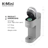 Keurig K-Mini Coffee Maker, Single Serve K-Cup Pod Coffee Brewer, 6 to 12 oz. Brew Sizes, Studio Gray Keurig K-Mini Coffee Maker, Single Serve K-Cup Pod Coffee Brewer, 6 to 12 oz. Brew Sizes, Studio Gray