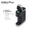 Keurig K-Mini Plus Coffee Maker, Single Serve K-Cup Pod Coffee Brewer, 6 to 12 oz. Brew Size, Stores up to 9 K-Cup Pods, Black Keurig K-Mini Plus Coffee Maker, Single Serve K-Cup Pod Coffee Brewer, 6 to 12 oz. Brew Size, Stores up to 9 K-Cup Pods, Black