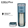 Keurig K-Mini Plus Coffee Maker, Single Serve K-Cup Pod Coffee Brewer, 6 to 12 oz. Brew Size, Stores up to 9 K-Cup Pods, Evening Teal